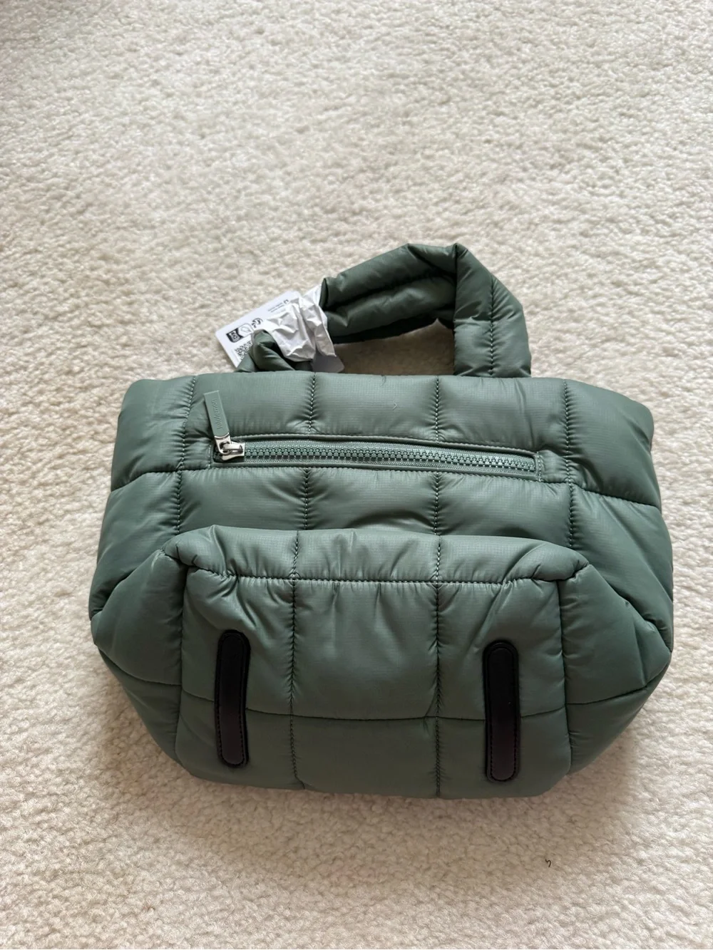 lululemon athletica Quilted Grid Tote Bag Mini 5L - Grey Eucalyptus - Picture 4 of 7
